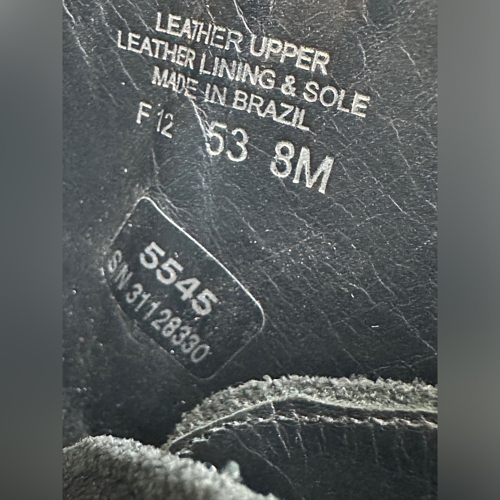 Tory Burch Robynne Black Suede Heel Boots‎ with Gold Buckle Size 8 M - Picture 12 of 12